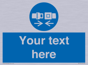 Custom Seatbelts Sign